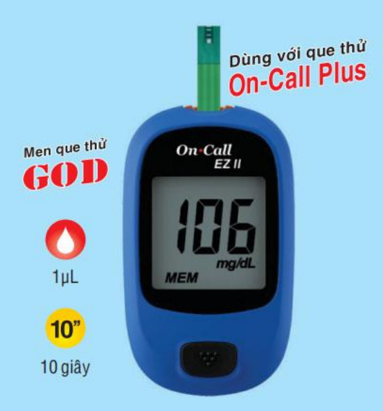 MÁY KIỂM SOÁT ĐƯỜNG HUYẾT – On Call EZ II – Hãng ACON